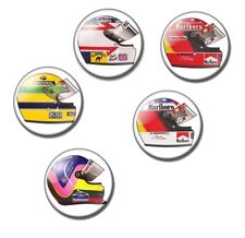 F1 Helmets 25,38,59mm badge, magnet, bottle opener Formula1 SENNA, SCHUMACHER