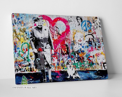 Queen liz corgi graffiti - liz,