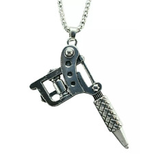 Large Tattoo Gun Pendant