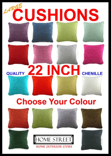 Large plain chenille - chenille, piped