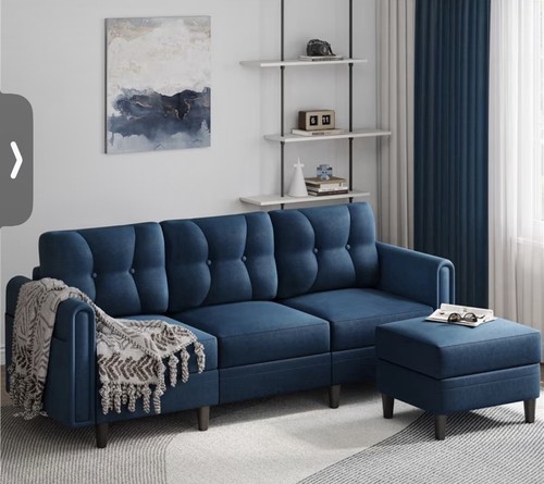 Seater sofa with ottoman - with,