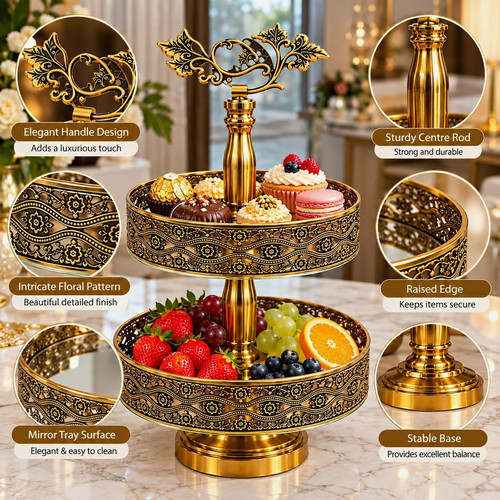 Tier gold metal - gold, ornate