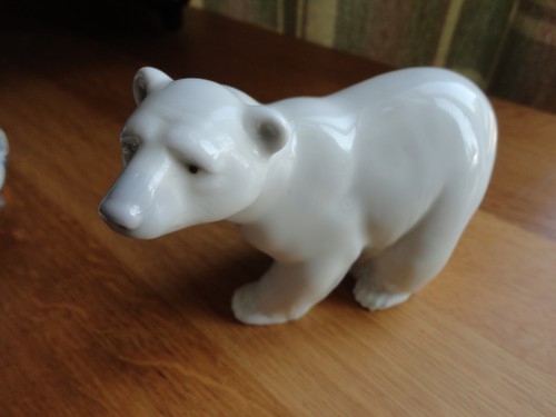 Porcelain china polar bear - china,