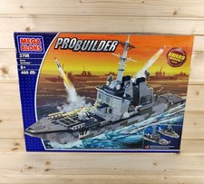 Mega Bloks ProBuilder 3708 Navy Destroyer Building Kit (Sealed) Rare