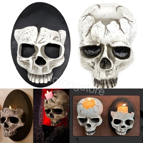 Candle holder gothic skull - gothic,