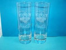 Gordons and Schweppes Smirnoff and Coka`Cola Tall Highball Heavy Glass Tumblers