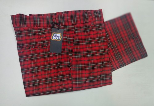 Red tartan trousers - tartan,