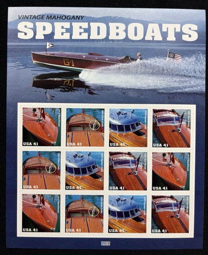 Vintage mahogany speedboats - mahogany,