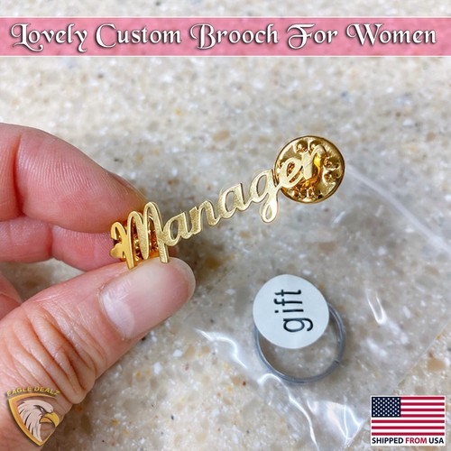 Custom name brooch - brooch, pin