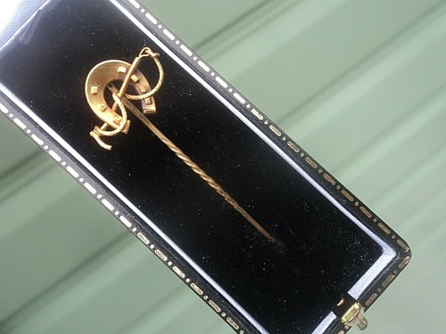 15ct gold stick pin - 15ct, /