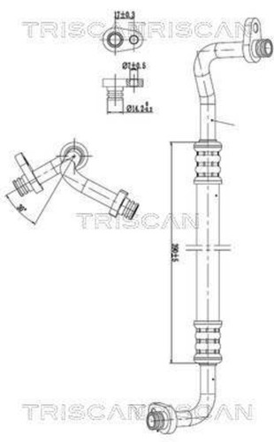 High low pressure line hose - high,