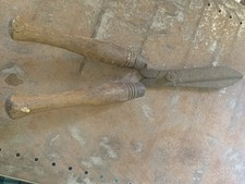 Vintage wooden handled grass Garden Shears