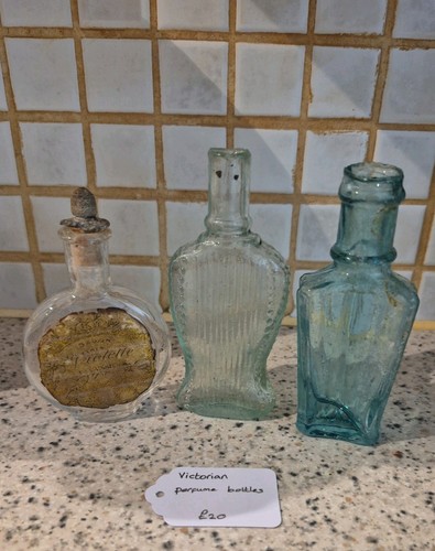 Victorian perfume bottles - x, 3