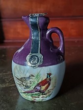 Miniature Porcelain Jug/ Bottle of Scotch Whiskey  Rutherford & Co - empty