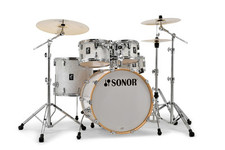 Sonor AQ2 22" Maple Drum Kit, White Pearl With Free HS2000 Hardware Set