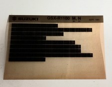 Suzuki GSXR 1100 M,N Spare