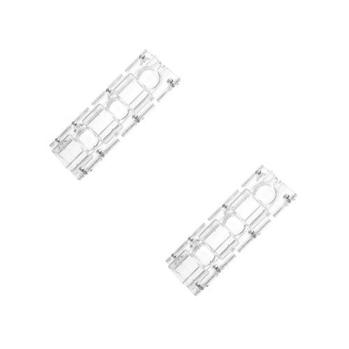 Transparent plastic candle - transparent,