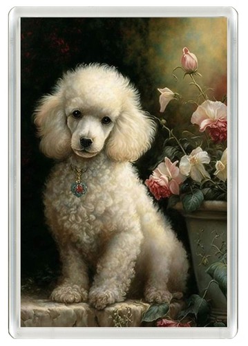 Poodle dog fridge - poodle, great