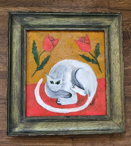 Original oil painting - , signed