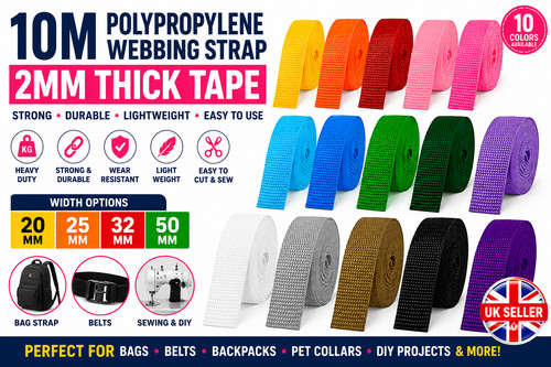 10m polypropylene webbing - 10m,