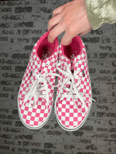 Vans | women pink checkered