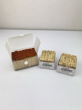 Wood Rubber Alphabetic Stamp Sets Bundle