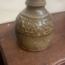 Studio Pottery Oil Lamp Base