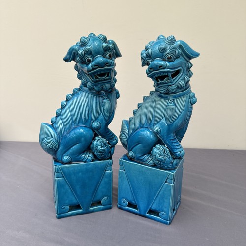 Pair chinese foo dogs in - pair,