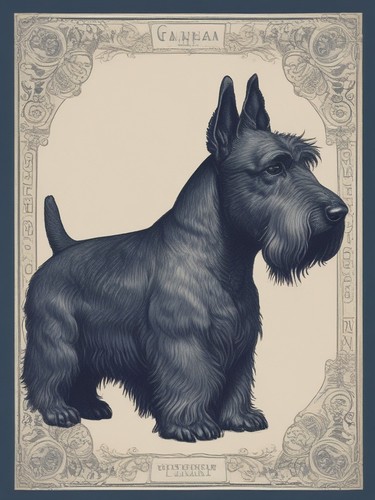 Scottish terrier vintage - terrier,