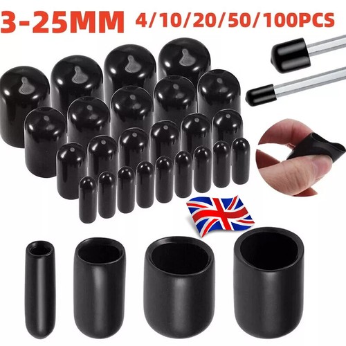 Vinyl rubber round end cap - round,