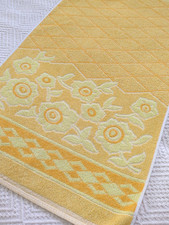 Vintage towel orange yellow