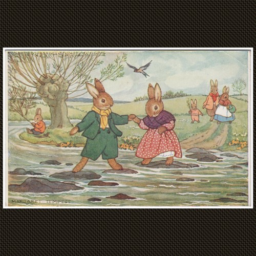 The stepping stones rabbit - stones,