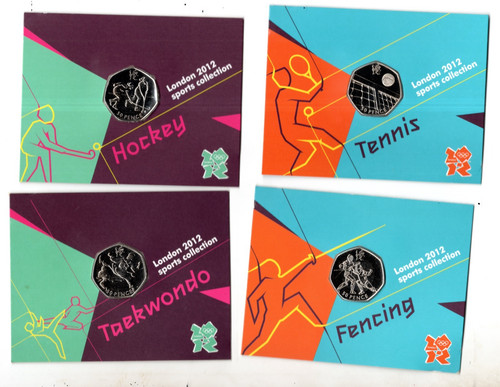 Olympic 50p coins hockey - coins.,