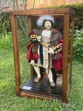 Historic Museum Showpiece Henry VIII Waxwork Model In Display Case