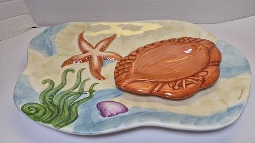 Beachcomber ceramic tray - beachcomber,