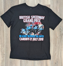 Speedway British Grand Prix T Shirt 2018 Cardiff Size L Black Cotton