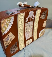 Vintage Display Suitcase. Prop Suitcase. Home Decor. Storage