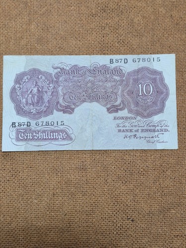Ten shilling note bank of - ten,