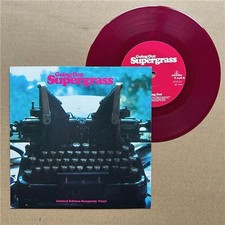 SUPERGRASS GOING OUT 7" 1996 burgandy vinyl with melanie davis - light surface m