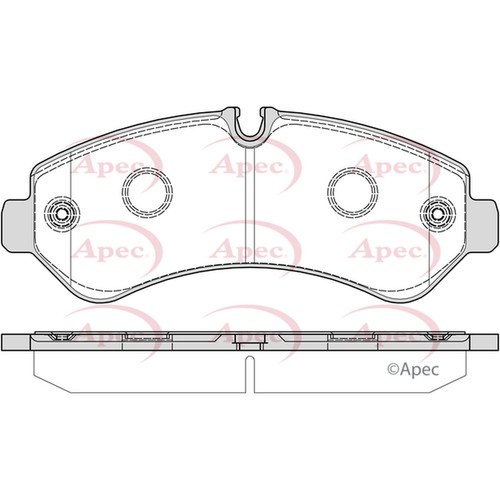 Brake pads set for - brake, mercedes