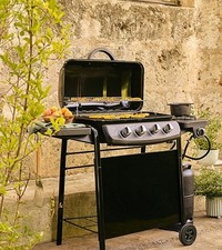 Black Uniflame 4 Burner Gas