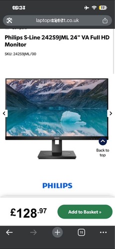 Philips 242s9jml inch - philips,