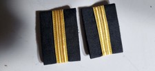 Pilot Epaulettes 1 Bar UK Black with Gold Braid (RRP £9)