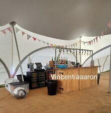 Wooden Mobile Bar Hire Straight Bar