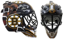 Gerry Cheevers Signed Boston Bruins Mini Hockey Goalie Mask w/HOF'85 - SCHWARTZ