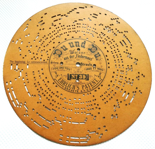 Organ disc ariston organette - ariston,