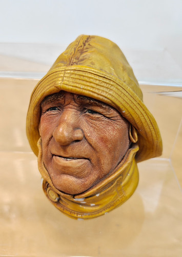 Bossons boatman chalkware - chalkware, head