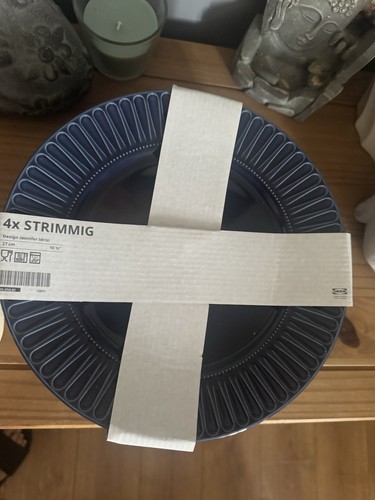 New ikea strimmig deep blue - new,