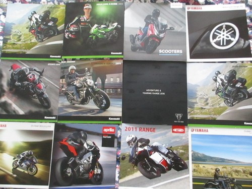 Motorcycle brochures job lot - motorcycle,