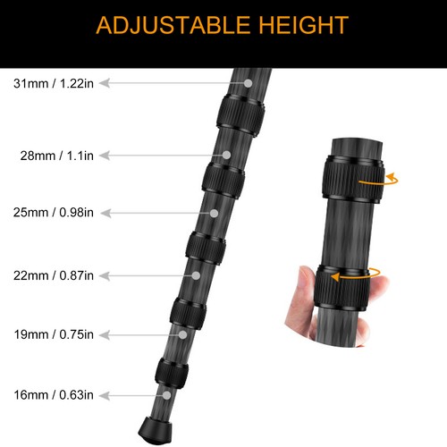 Carbon fiber monopod - fiber,